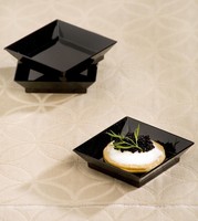 2.5 oz Black  Plastic  Abyss Mini  Dish-200 Pieces per Case