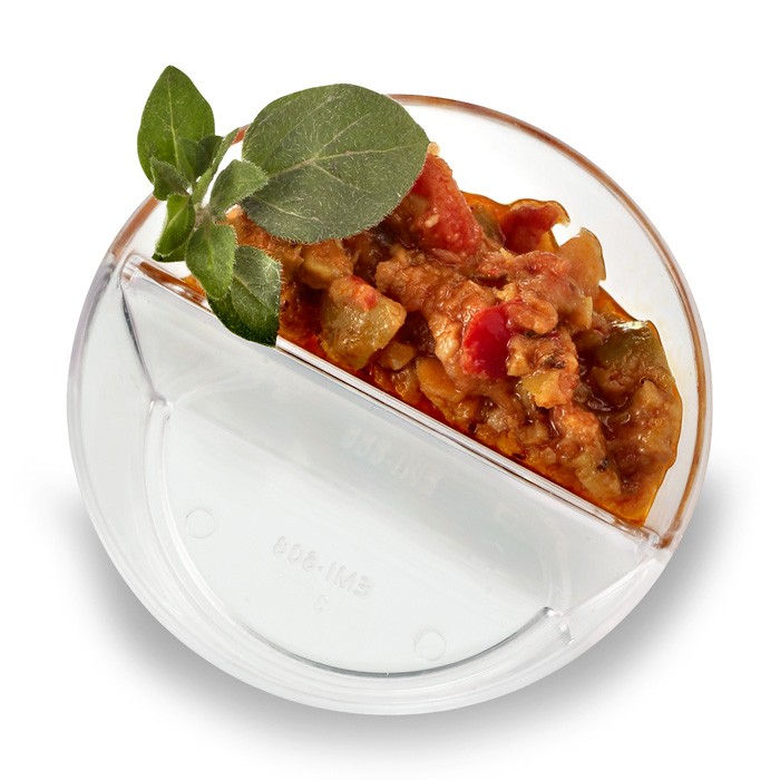 round plastic mini duplex bowls for wedding and coctail parties