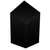 Disposable 2.5 oz Black Plastic Diamond Mini Cube -Posh Party Supplies