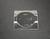 Disposable 3.1" Clear Plastic Geo Mini Plate -Posh Party Supplies
