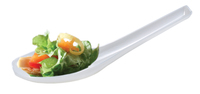 Disposable 5" White  Plastic  Posh  Mini  Zest Spoon -Posh Party Supplies