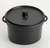 Disposable 2.7 oz Black Plastic Round Micro Cooking Pot -Posh Party Supplies