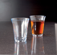 Disposable 2 oz Sea Green Plastic Round Mini Shooter Glass -Posh Party Supplies