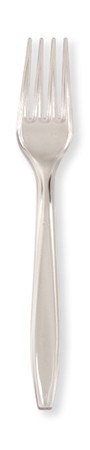 Clear Extra Heavy Plastic Forks  - Posh Party Supplies