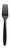 Disposable Black Extra Heavy Plastic Forks - 1000 Forks