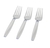 Clear Plastic Forks  - Posh Party Supplies