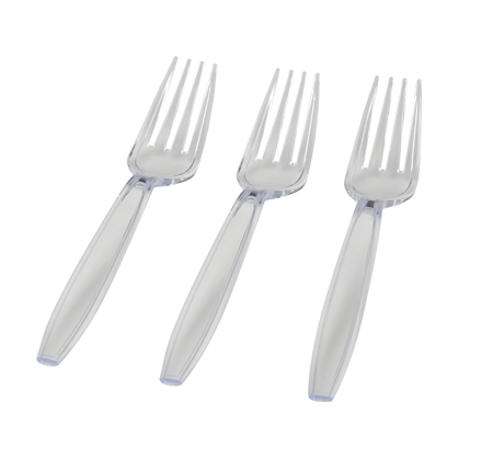 Clear Plastic Forks  - Posh Party Supplies