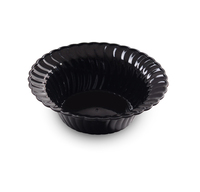 Disposable Black 10 oz. Plastic Bowl - 180 Black Bowls