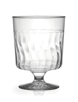 Elegant Plastic 5.5 oz. Wine Glass - 240 Plastic Wine Glasses
