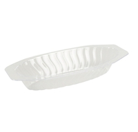 Elegant Plastic Clear 15  oz. Plastic Serving Boat - 300 Plastic Bowls