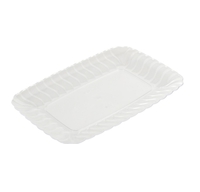 Elegant Plastic Clear 5" Snack Tray- 252 Plastic Trays