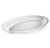 White 11" x 16" 128 oz. Oval Plastic Bowl  - Posh Party Supplies