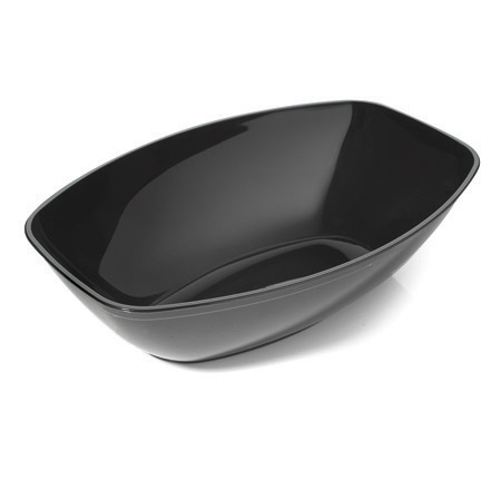 Black 1/2 Gallon Luau Plastic Bowl  - Posh Party Supplies