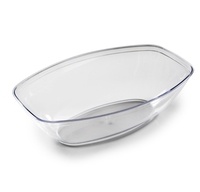 White 1/2 Gallon Luau Plastic Bowl  - Posh Party Supplies