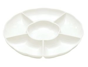 Plastic White 14'' 7 Compartment Tray  - Posh Party Supplies