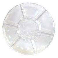 Plastic Clear 16" 7 compartment Tray  - Posh Party Supplies