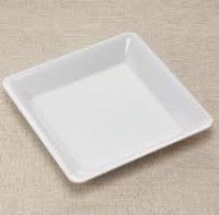 Plastic White 10.75" x 10.75" Square Tray  - Posh Party Supplies