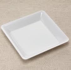 Plastic White 10.75" x 10.75" Square Tray  - Posh Party Supplies