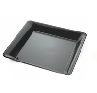 Plastic Black 12" X 12" Square Tray  - Posh Party Supplies