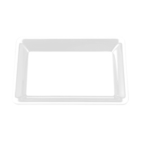 Plastic Clear 10" x 8" Rectangular Tray  - Posh Party Supplies