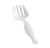 Plastic White 8.5" Serving Fork  - Posh Party Supplies