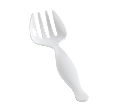 Plastic White 8.5" Serving Fork  - Posh Party Supplies