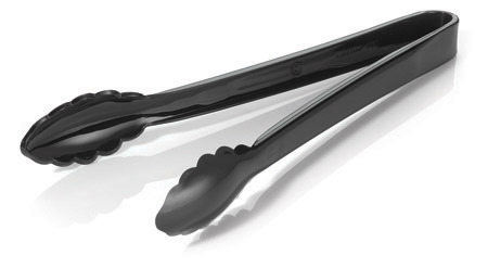 Plastic White 9" Scalloped Tongs HD  - Posh Party Supplies