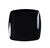 Elegant Black 7.5" Salad Square Plastic Plate - 120 Square Plastic Plates