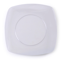 Clear 10" Dinner Square Plastic Plate  - Posh Party Supplies