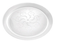 Elegant Clear 6.25" Round Plastic Plates  - Posh Party Supplies