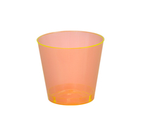 Plastic Elegant Orange 1 oz. Shot Glass  - Posh Party Supplies