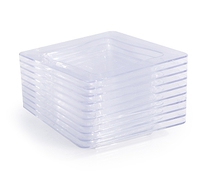 Clear 3" x 3" Tiny Trays - 200 Plastic Bowls