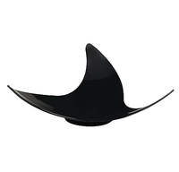 Plastic Black 3.75" x 3.75" Tiny Twists  - Posh Party Supplies