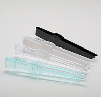 Green 5.5" Tiny Tweezers - 200 Plastic Bowls