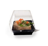 Clear 2.25" x 2.25" Tiny Dome Lid PET - 1000 Pieces per Case