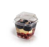 Clear 2.2 oz. Tiny Tumbler Lid PET - 1000 Pieces per Case