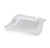 Fancy Clear 8" Salad Disposable Plastic Wave Plate  - Posh Party Supplies