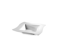 Fancy White 5 oz. Dessert Plastic Wave Bowls - Posh Party Supplies