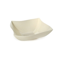 Fancy Bone 64 oz. Serving Plastic Wave Bowl  - Posh Party Supplies