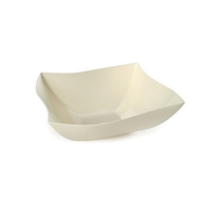 Elegant Bone 8 oz. Serving Plastic Wave Bowl  - Posh Party Supplies