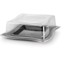 Fancy Clear 10.75 Dome Plastic Wave Lid  - Posh Party Supplies