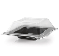 Elegant Clear 12 oz Dome Plastic Wave Lid  - Posh Party Supplies