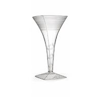 Pretty Clear 8 oz. Plastic Martini Glass - Posh Party Supplies