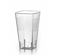 Pretty Clear 12 oz. Plastic Square Tumblers - Posh Party Supplies