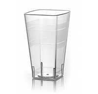 Elegant Clear 14 oz. Plastic Square Tumblers - Posh Party Supplies