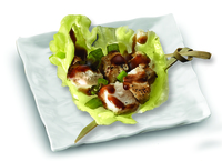 Elegant Plastic Contemplate White 2.5" Appetizer Dishes - PoshPartySupplies.com