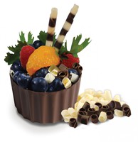dark chocolate cups