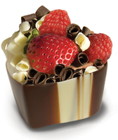 marbled chocolate dessert cups