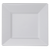 Disposable Square 8" White Plastic Salad Plates - Posh Party Supplies