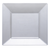 Disposable Clear Square Plastic 10.75" Dinner Plates - Posh Party Supplies